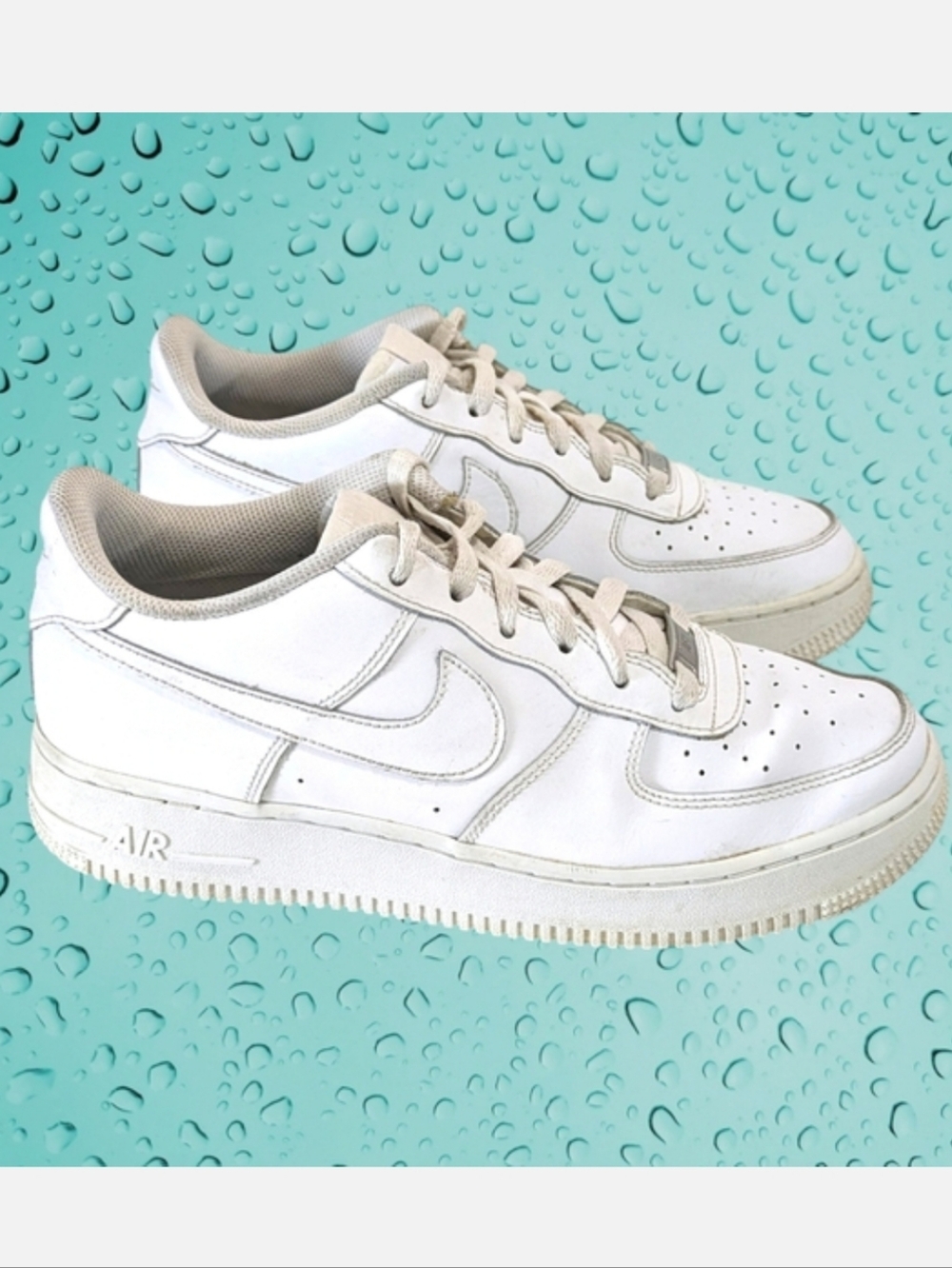 Nike Air Force 1 White Sneakers - Size 7Y - AF AF1 314192-117